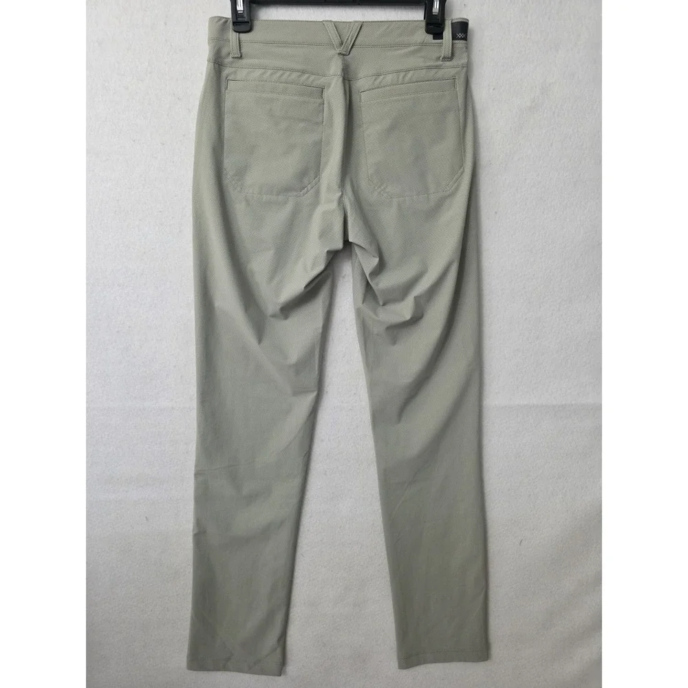 Rhone Performance Momentum Golf Pants Mens 28x32seagrass Green Slim Zip pocket